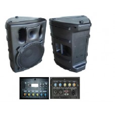 Kit 07 de Som Caixa Amplif. Ativ/Pass CSR 4000(300W/350W) RMS